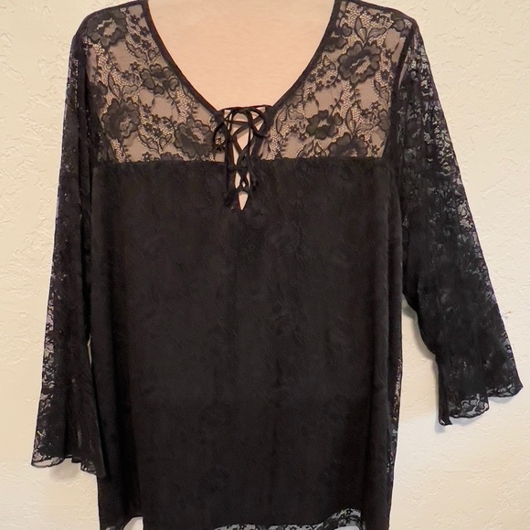 Lane Bryant Tops - Lane Bryant lace blouse